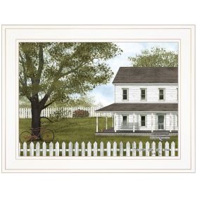 "GREEN, GREEN GRASS OF HOME" by Billy Jacobs, Ready to Hang Framed Print, White Frame