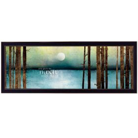 "Love You to the Moon and Back" by Marla Rae, Ready to Hang Framed Print, Black Frame (Color: as Pic)