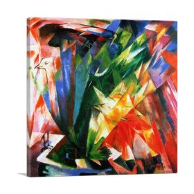 Birds 1914 (Type: Standard Framed Canvas Print, size: 12" x 12" / 30cm x 30cm (approx))