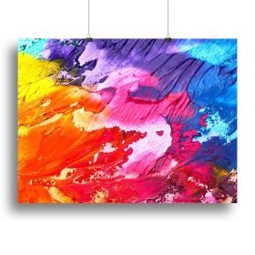 Abstract Oil Paint Canvas Print or Poster (Type: Poster Print, size: 3X-Large (40" x 26"))