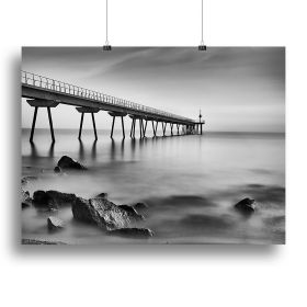 Pont Del Petroli Canvas Print or Poster (Type: Standard Framed Canvas Print, size: 24" x 16" / 60cm x 40cm (approx))