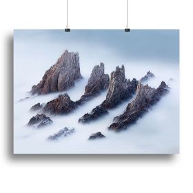 Crests And Valleys Canvas Print or Poster (Type: Poster Print, size: 40" x 26" / 100cm x 65cm (approx))