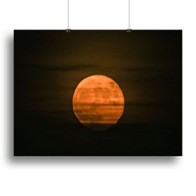 Super moon Canvas Print or Poster (Type: Standard Framed Canvas Print, size: 32" x 24" / 80cm x 60cm (approx))