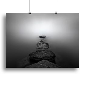 Stones Ii Canvas Print or Poster (Type: Standard Framed Canvas Print, size: 32" x 24" / 80cm x 60cm (approx))