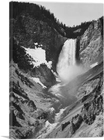 Yellowstone Falls - Yellowstone National Park - Wyoming (Type: Standard Framed Canvas Print, size: 32" x 24" / 80cm x 60cm (approx))