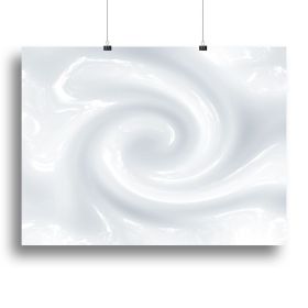 Abstract milk circulation Canvas Print or Poster (Type: Poster Print, size: 24" x 16" / 60cm x 40cm (approx))