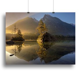 Golden Morning Canvas Print or Poster (Type: Poster Print, size: 28" x 20" / 70cm x 50cm (approx))