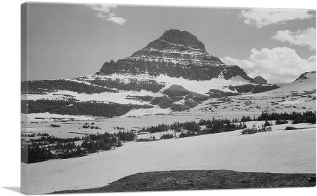 Mountains - From Logan Pass - Glacier National Park - Montana (Type: Standard Framed Canvas Print, size: 24" x 16" / 60cm x 40cm (approx))