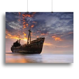 The Dark Traveler Ii Canvas Print or Poster (Type: Poster Print, size: 12" x 8" / 30cm x 20cm (approx))