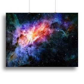 starry deep outer space nebula and galaxy Canvas Print or Poster (Type: Poster Print, size: 40" x 26" / 100cm x 65cm (approx))