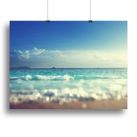sunset time tilt shift soft Canvas Print or Poster (Type: Standard Framed Canvas Print, size: 12" x 8" / 30cm x 20cm (approx))
